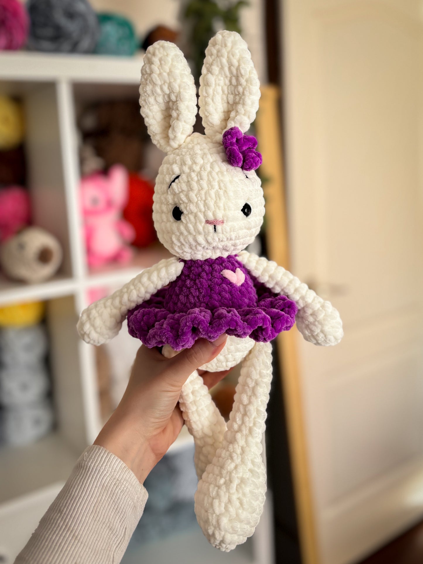 Szoknyás nyuszi - lila