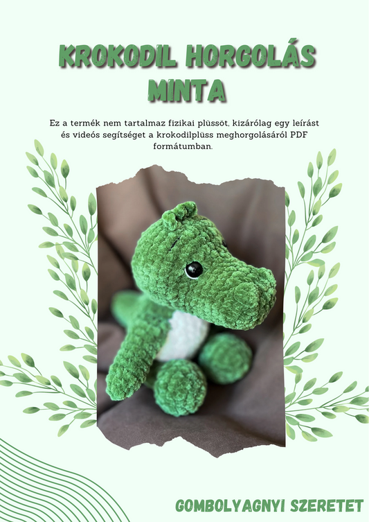 Krokodil horgolás minta HUN/ENG (PDF)