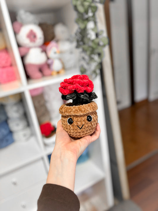 Virág - barna/piros