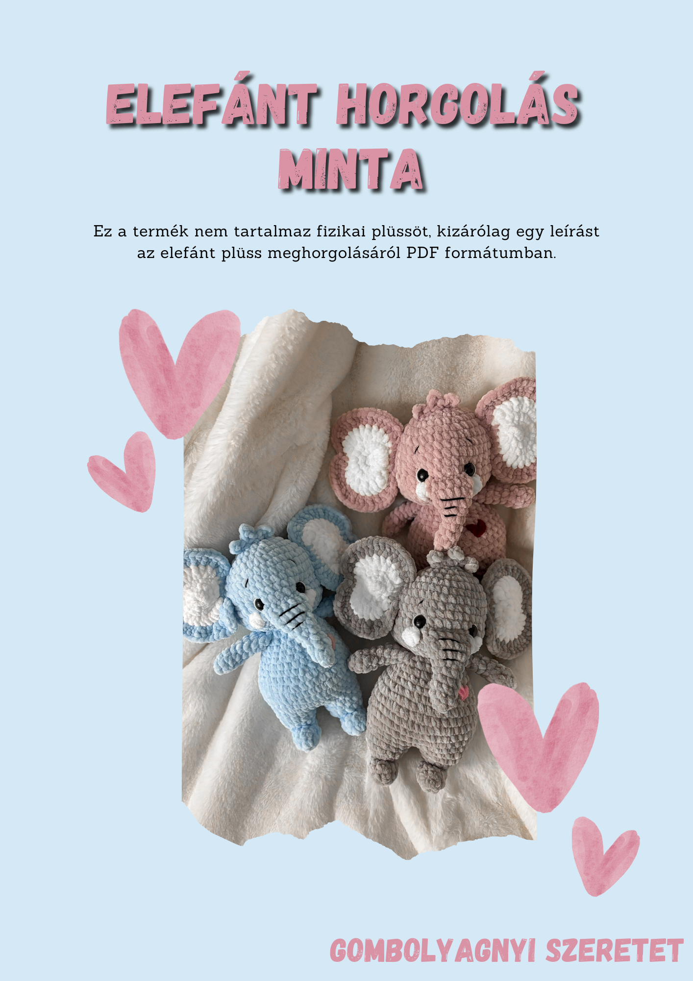 Elefánt horgolás minta HUN/ENG (PDF)