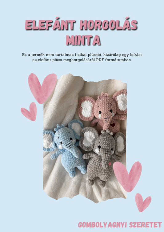 Elefánt horgolás minta HUN/ENG (PDF)